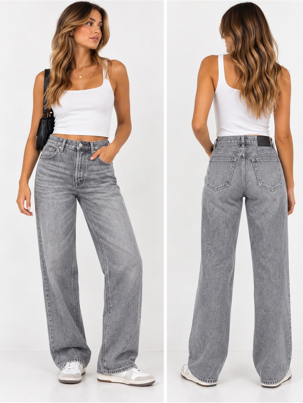 Aritzia Denim Forum Arlo High Rise Straight Jeans 24 28L Grey Wash 2023